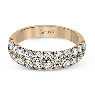 Simon-Set Anniversary Ring In 18k Gold With Diamonds