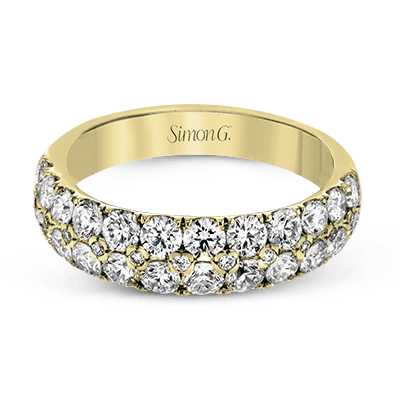 Simon-Set Anniversary Ring In 18k Gold With Diamonds