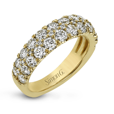 Simon - Set Anniversary Ring In 18k Gold With Diamonds - Simon G. Jewelry