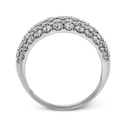 Simon-Set Anniversary Ring In 18k Gold With Diamonds