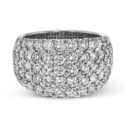 Simon-Set Anniversary Ring In 18k Gold With Diamonds