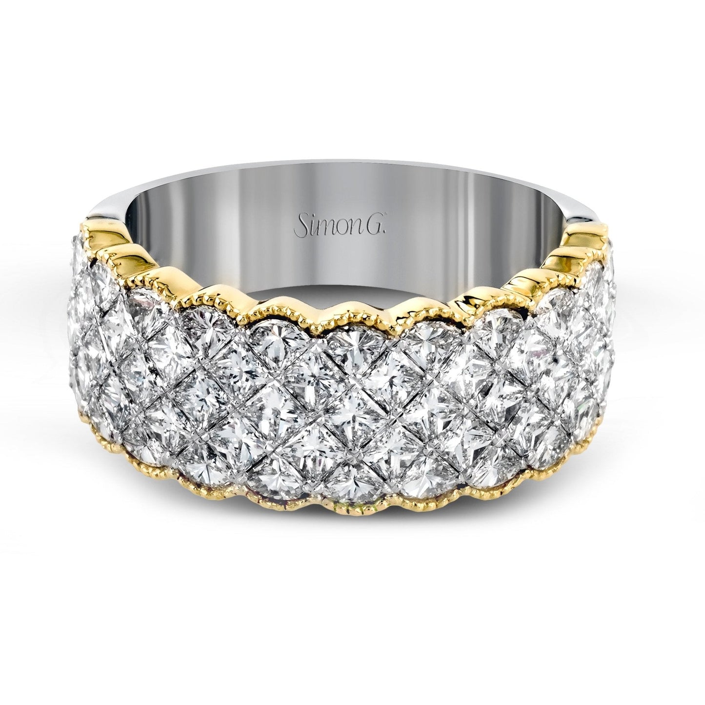 Simon-Set Anniversary Ring In 18k Gold With Diamonds