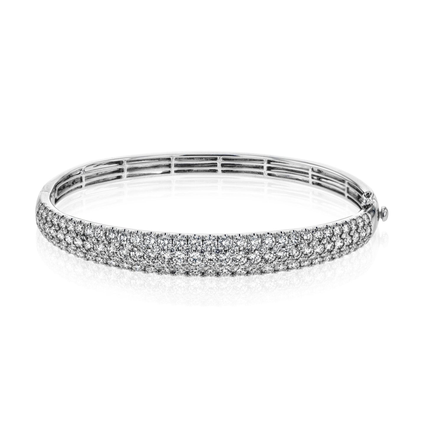 Simon - Set Bangle in 18k Gold with Diamonds - Simon G. Jewelry