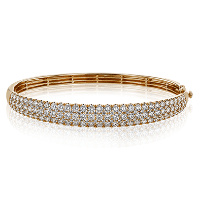 Simon - Set Bangle in 18k Gold with Diamonds - Simon G. Jewelry