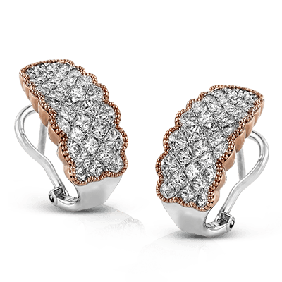 Simon - set Earrings in 18k Gold with Diamonds - Simon G. Jewelry