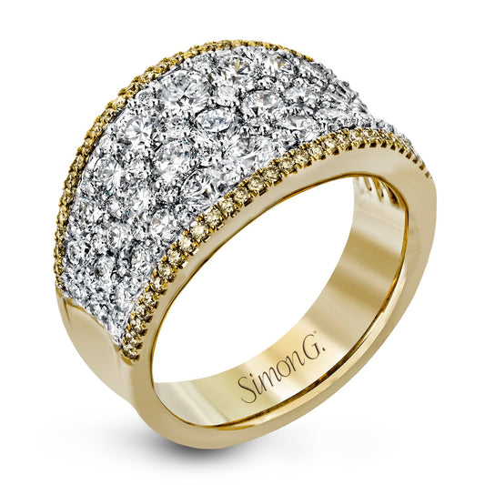 Simon - Set Fashion Ring In 18k Gold With Diamonds - Simon G. Jewelry