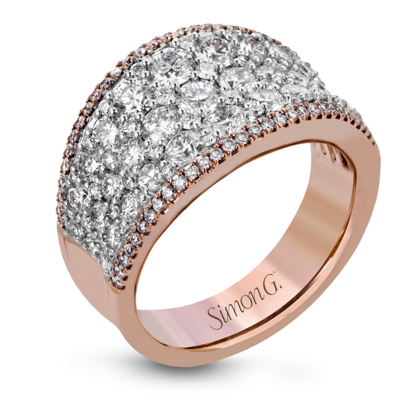 Simon - Set Fashion Ring In 18k Gold With Diamonds - Simon G. Jewelry