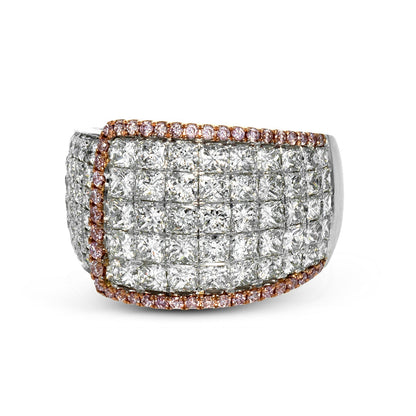 Simon-Set Fashion Ring In 18k Gold With Diamonds