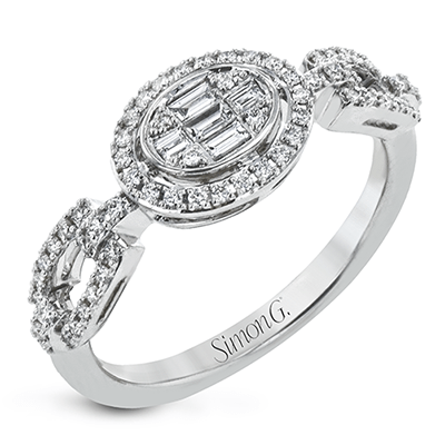 Simon - set Halo Fashion Ring in 18k Gold with Diamonds - Simon G. Jewelry