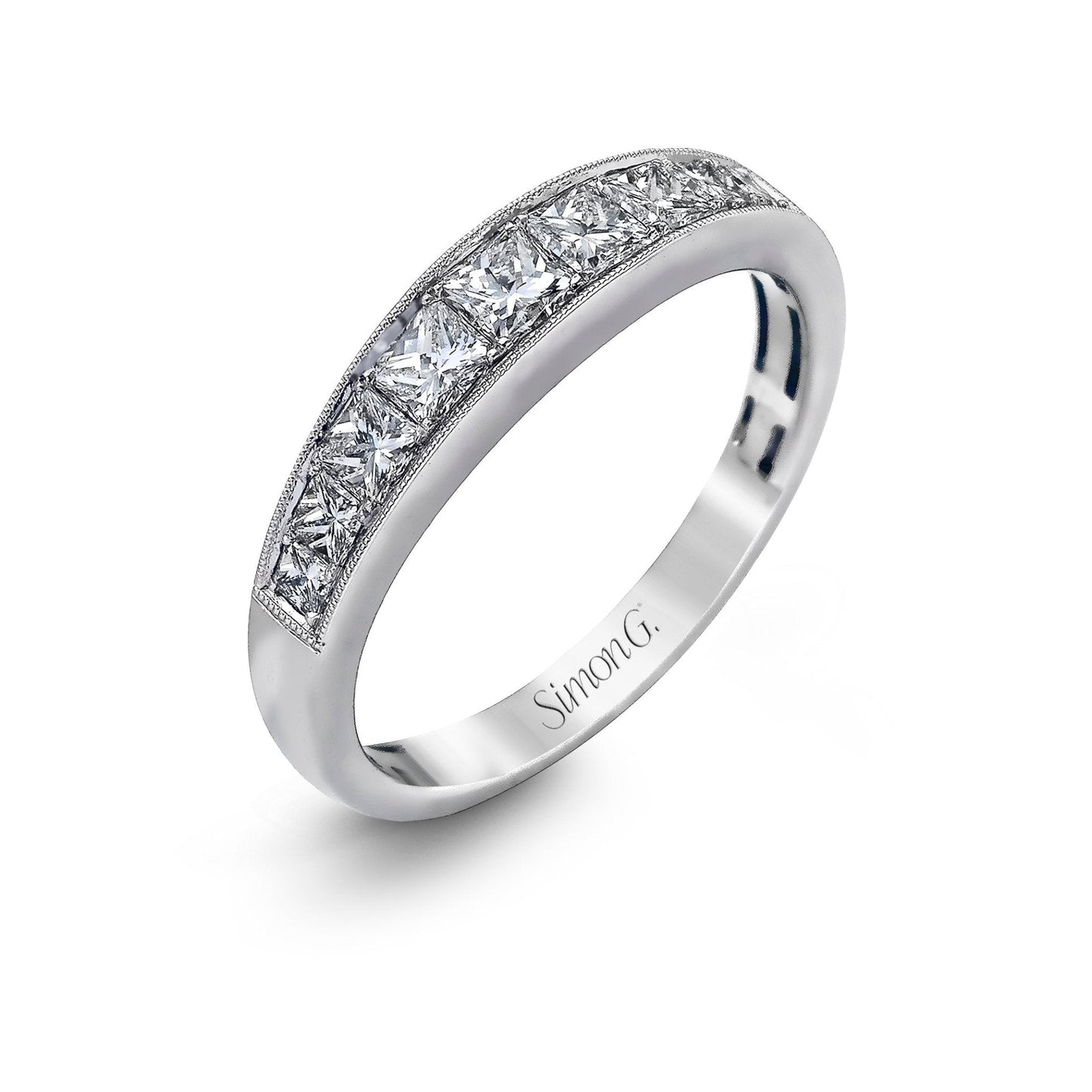 Simon - set Wedding Band in 18k Gold with Diamonds - Simon G. Jewelry