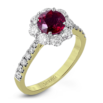 Tempera Color Gemstone Fashion Ring In 18k Gold With Diamonds - Simon G. Jewelry