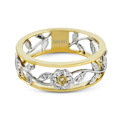 Trellis Fashion Ring In 18k Gold With Diamonds