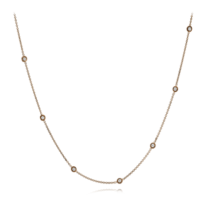 Trellis Necklace in 18k Gold with Diamonds - Simon G. Jewelry