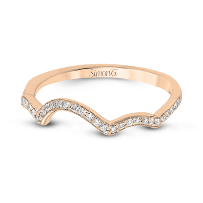 Wedding Band in 18k Gold with Diamonds