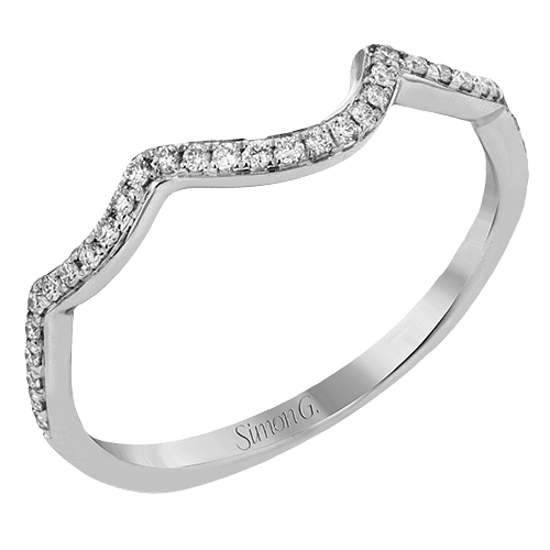 Wedding Band in 18k Gold with Diamonds - Simon G. Jewelry