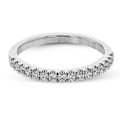 Wedding Band in 18k Gold with Diamonds