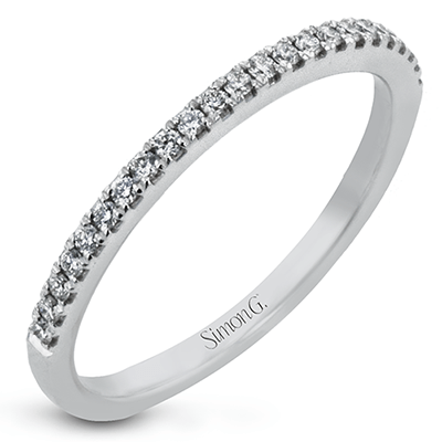 Wedding Band in 18k Gold with Diamonds - Simon G. Jewelry