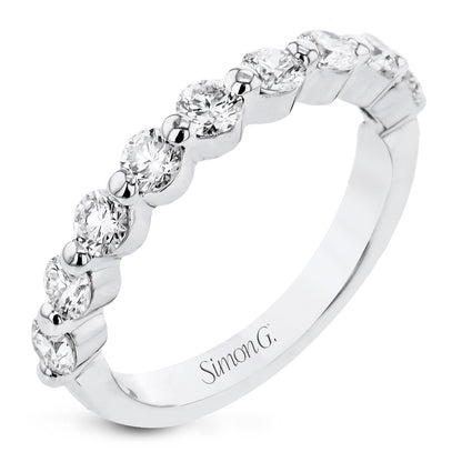 Wedding Band in 18k Gold with Diamonds - Simon G. Jewelry