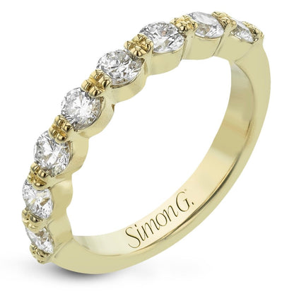 Wedding Band in 18k Gold with Diamonds - Simon G. Jewelry