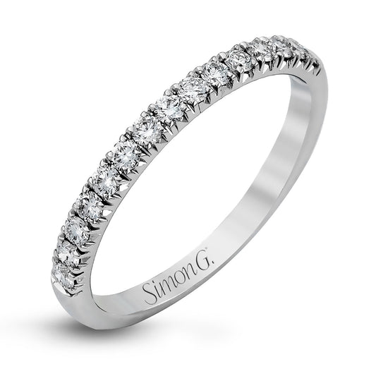 Wedding Band in 18k Gold with Diamonds - Simon G. Jewelry