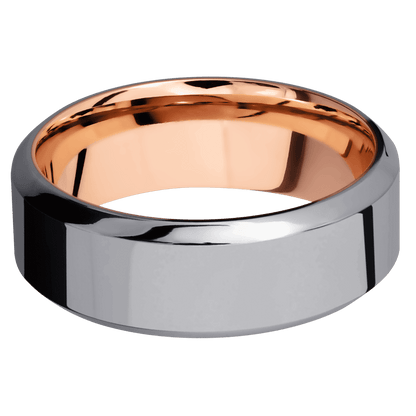 Tantalum with Polish , Polish Finish and 14K Rose Gold