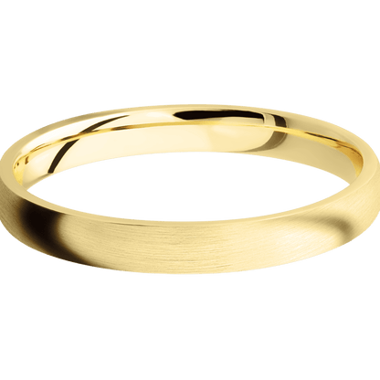 14K Yellow Gold with Satin Finish